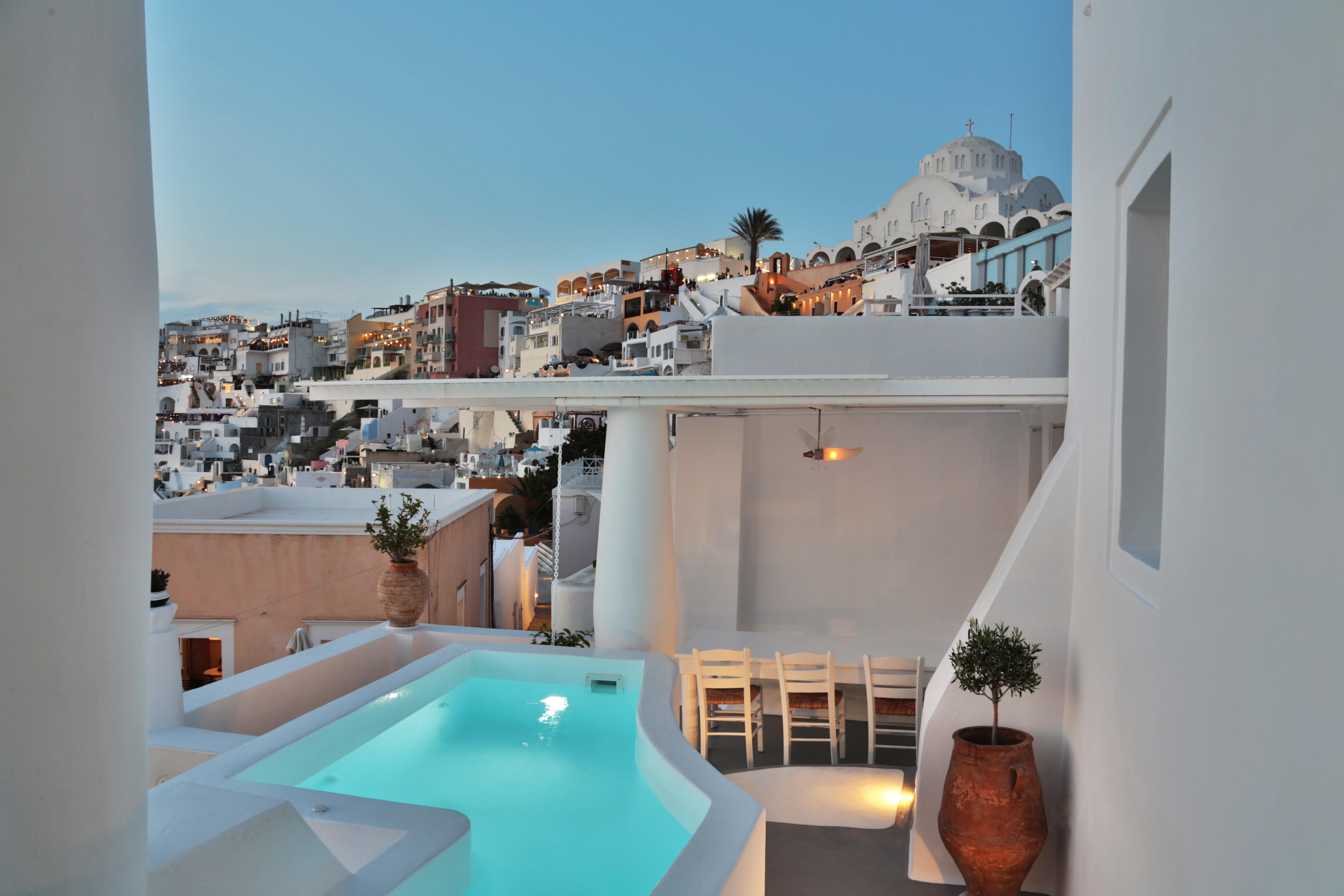 Trieris Villa & Suites Fira  Bagian luar foto