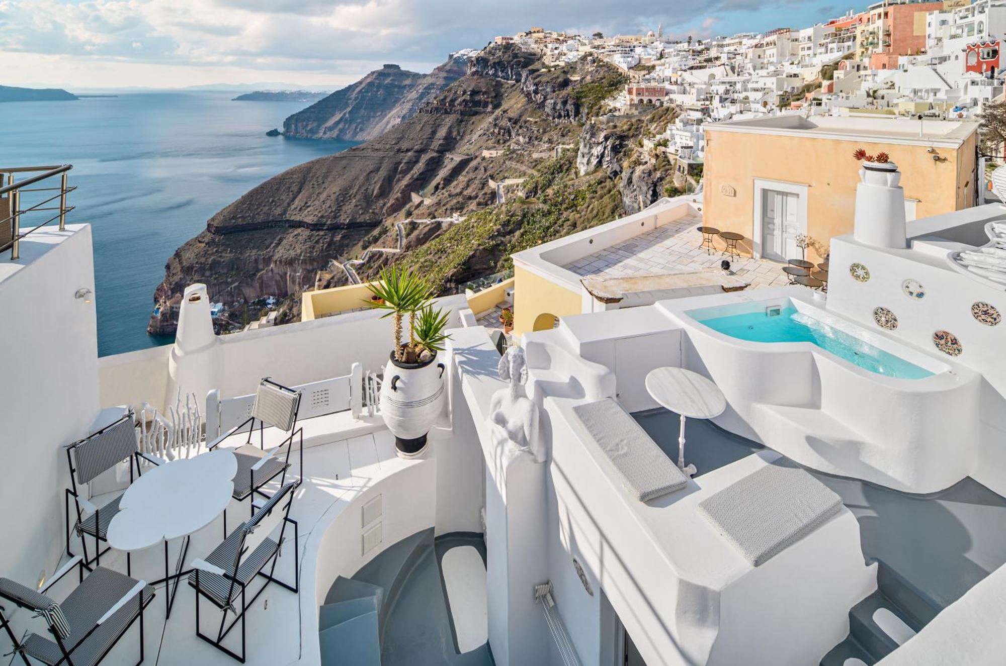 Trieris Villa & Suites Fira  Bagian luar foto